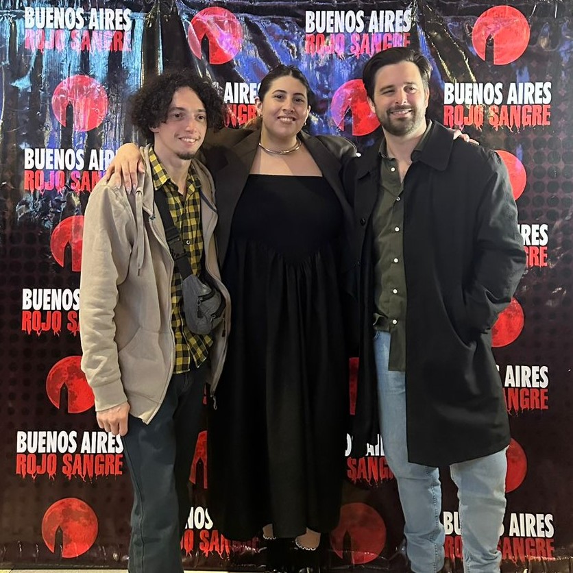 Matías Virasoro Guerrero, Denise García y Santiago Westberg en Festival Rojo Sangre